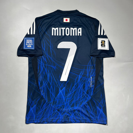 Official #7 Mitoma 2024 Japan Home Stadium Shirt 2026 FIFA World Cup Qualifiers Size S/M (JP:L)