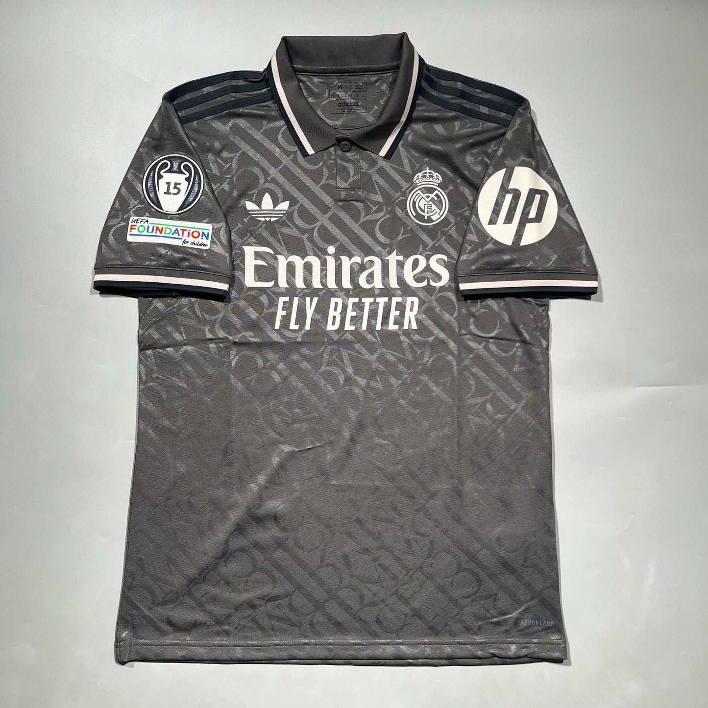 Official #9 Mbappe 24/25 Real Madrid Third Stadium Shirt UCL Size M (JP:XL)
