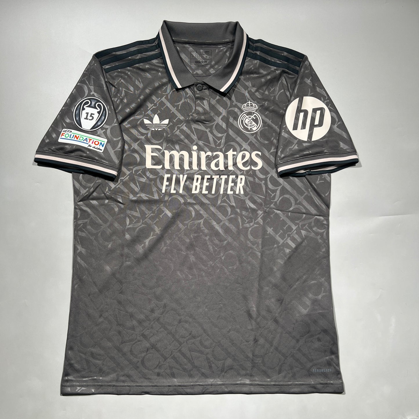 Official #35 Asencio 24/25 Real Madrid Third Stadium Shirt UCL Size L (JP:2XL)