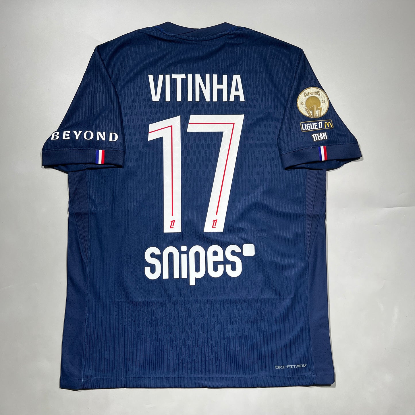 Official #17 Vitinha 25/26 Paris Saint-Germant (PSG) Home Authentic Shirt Ligue1 Size L