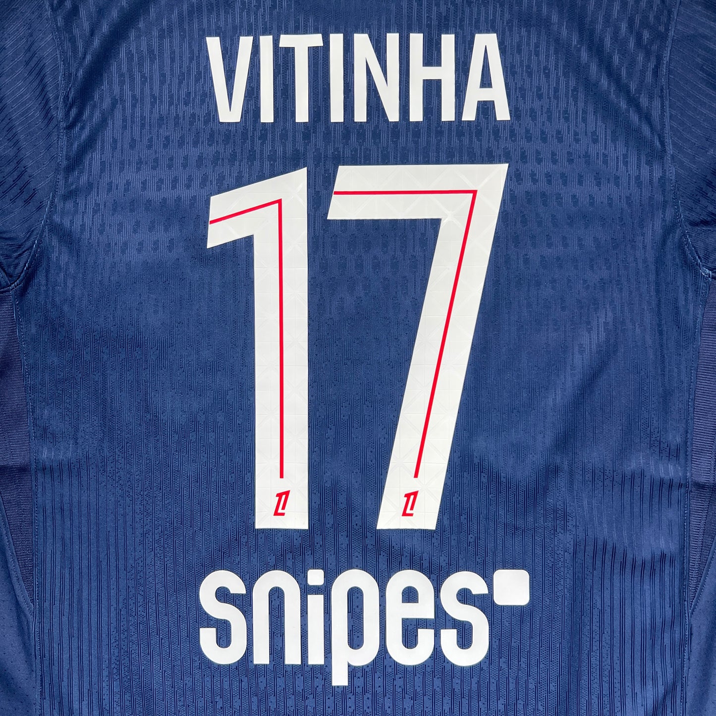 Official #17 Vitinha 25/26 Paris Saint-Germant (PSG) Home Authentic Shirt Ligue1 Size L