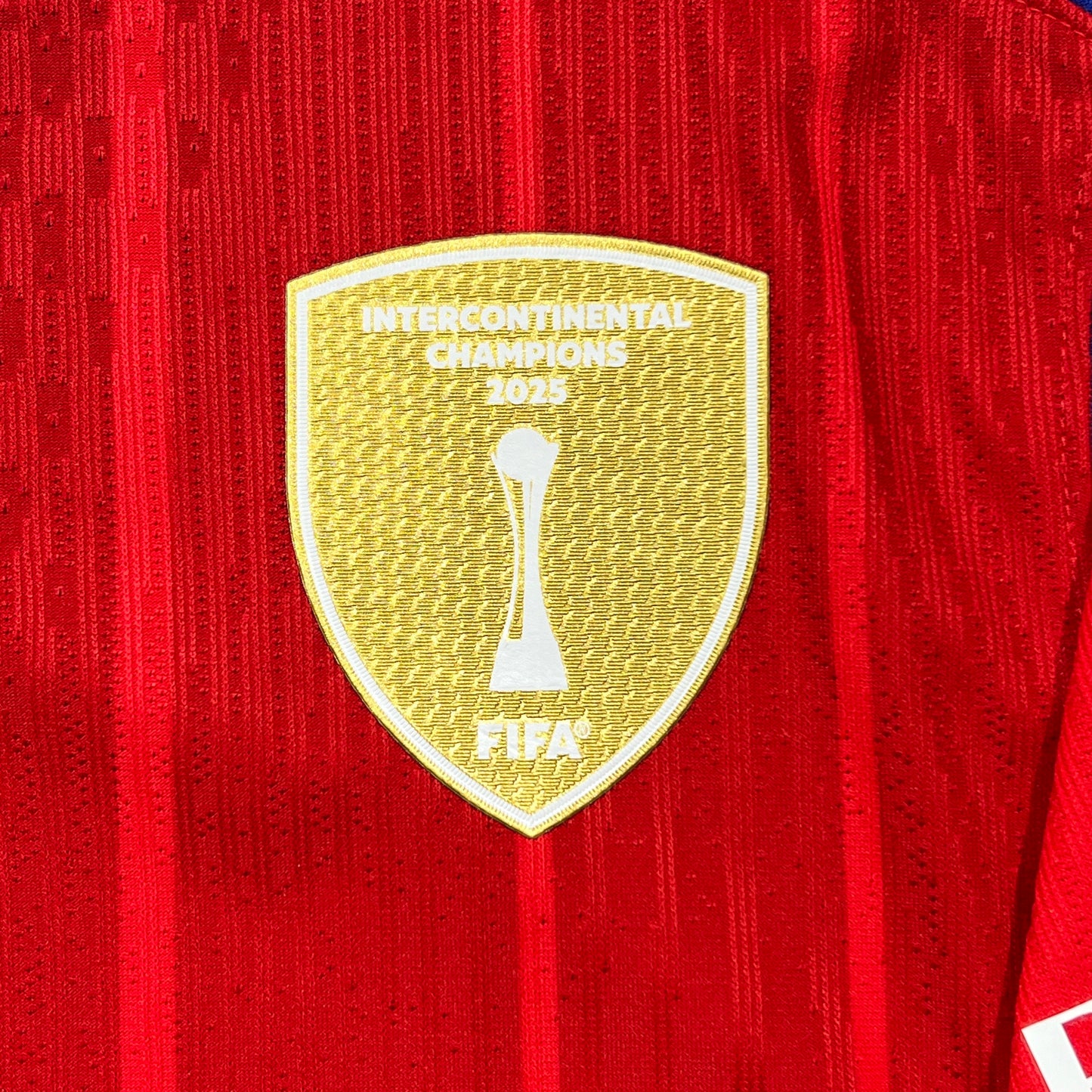 Official #7 Kvaratskhelia 25/26 Paris Saint-Germant (PSG) Third Authentic Shirt UCL Size L