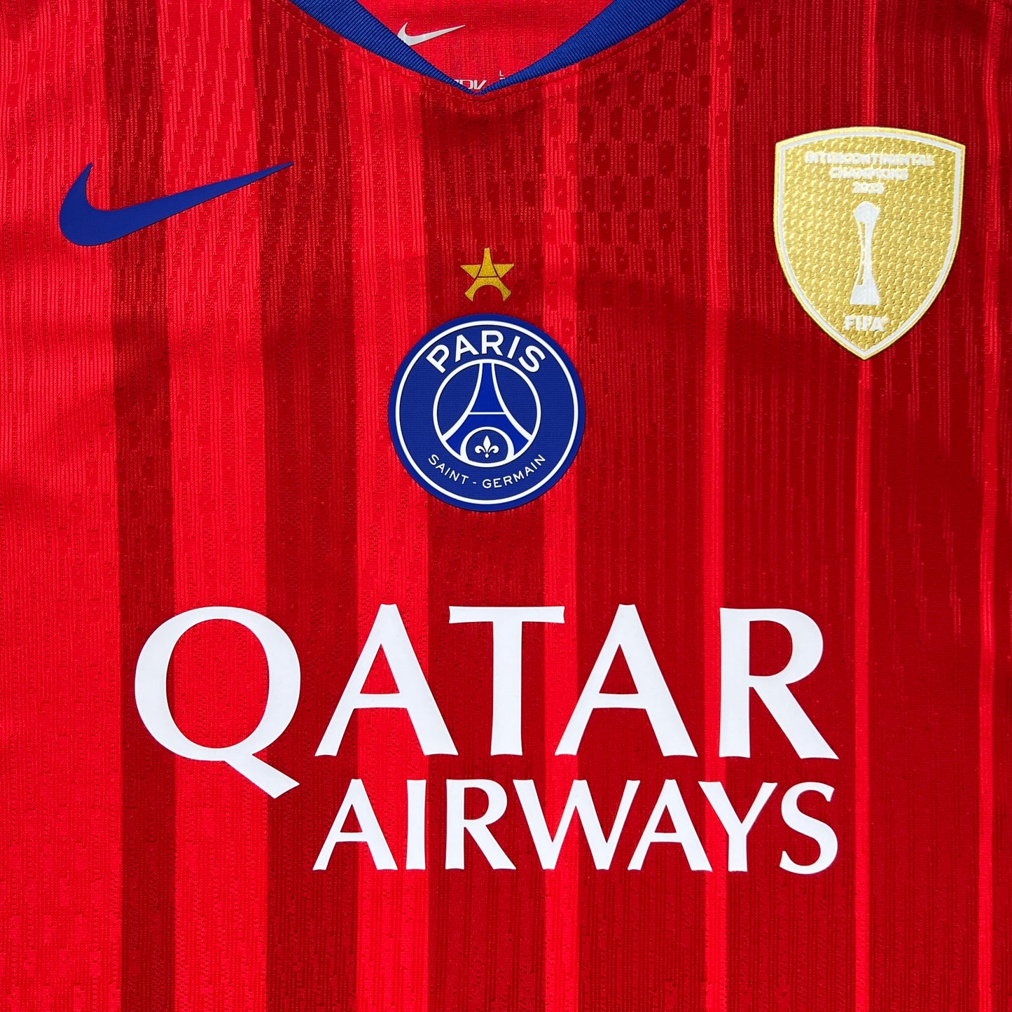Official #14 D. Doue 25/26 Paris Saint-Germant (PSG) Third Authentic Shirt UCL Size M