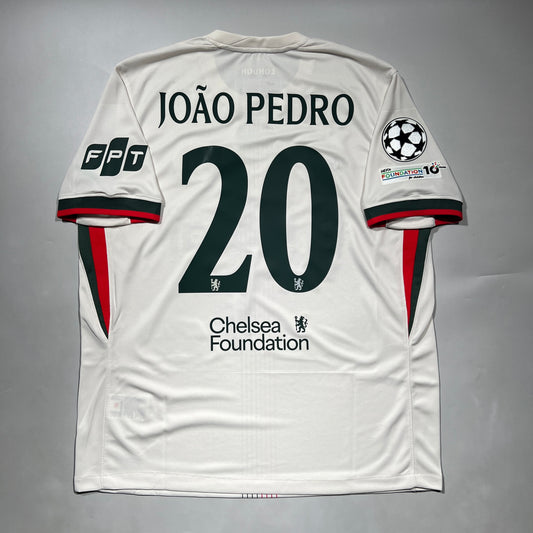 Official #20 Joao Pedro 25/26 Chelsea Away Stadium Shirt UCL Size XL