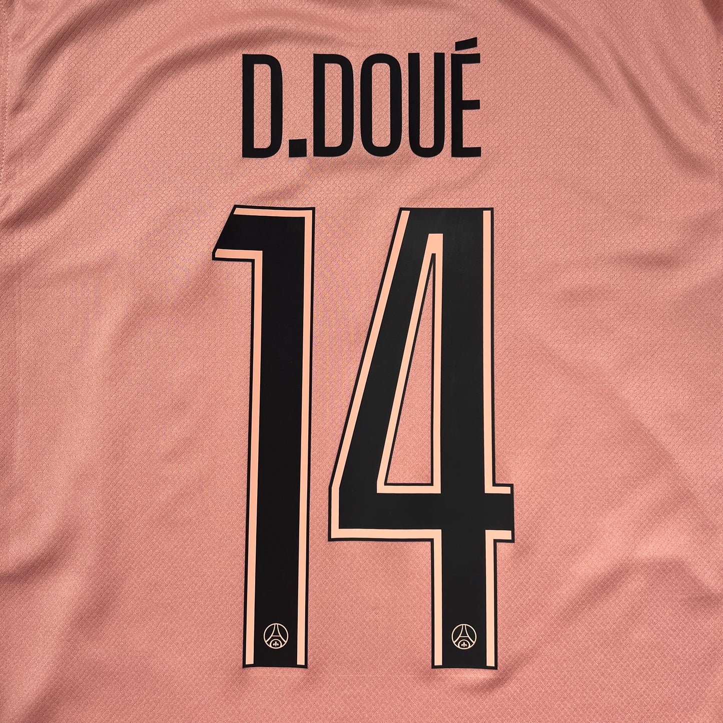 Official #14 D.Doue 24/25 Paris Saint-Germant (PSG) Third Stadium Shirt UCL Size M