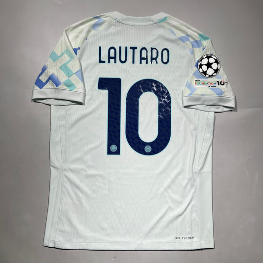 Official #10 Lautaro 25/26 Inter Milan Away Authentic Shirt UCL Size M