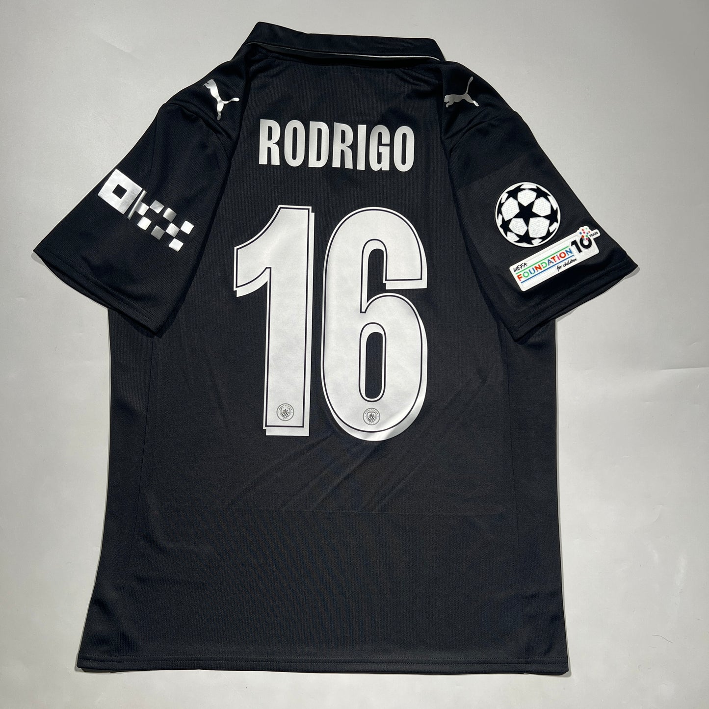 Official #16 Rodrigo 25/26 Manchester City Away Stadium Shirt UCL Size M