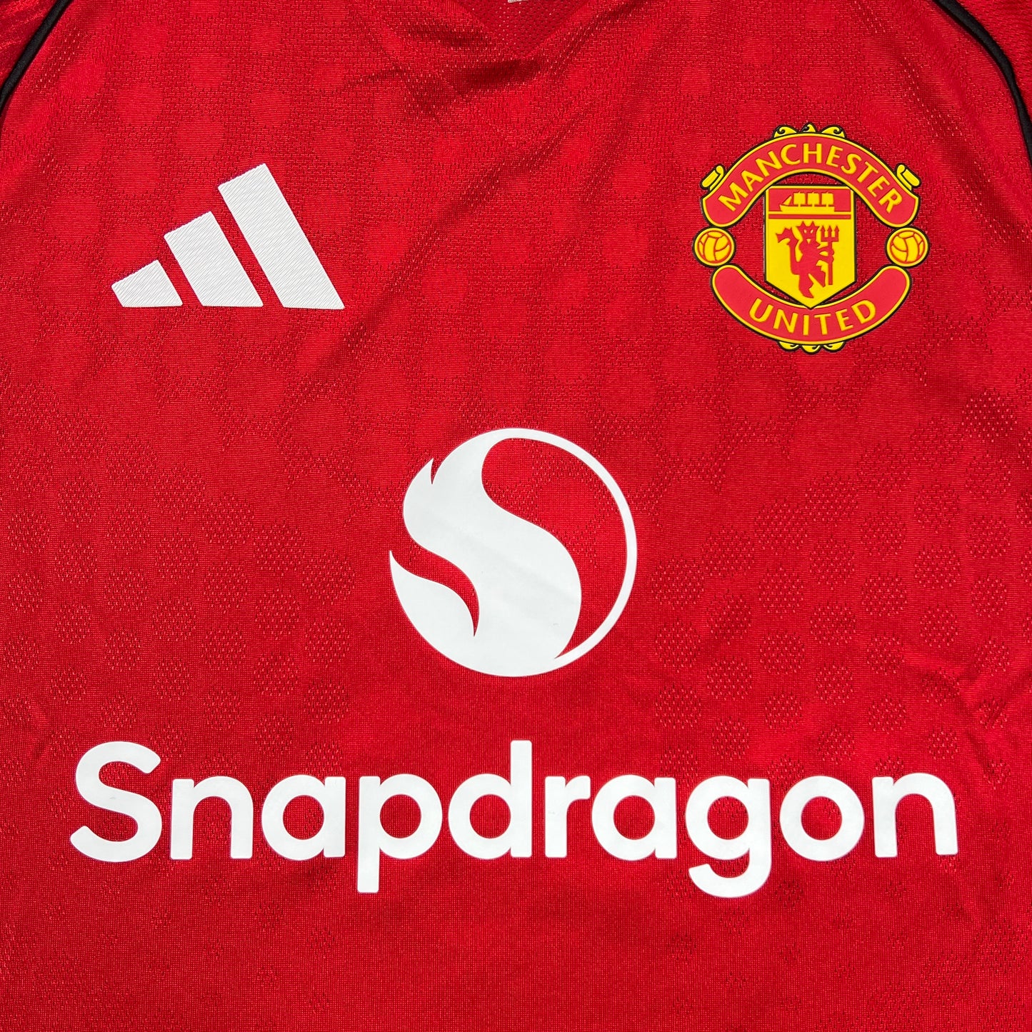 Official #8 B.Fernandes 25/26 Manchester United Home Authentic Shirt Long Sleeve EPL Size S (JP:M)