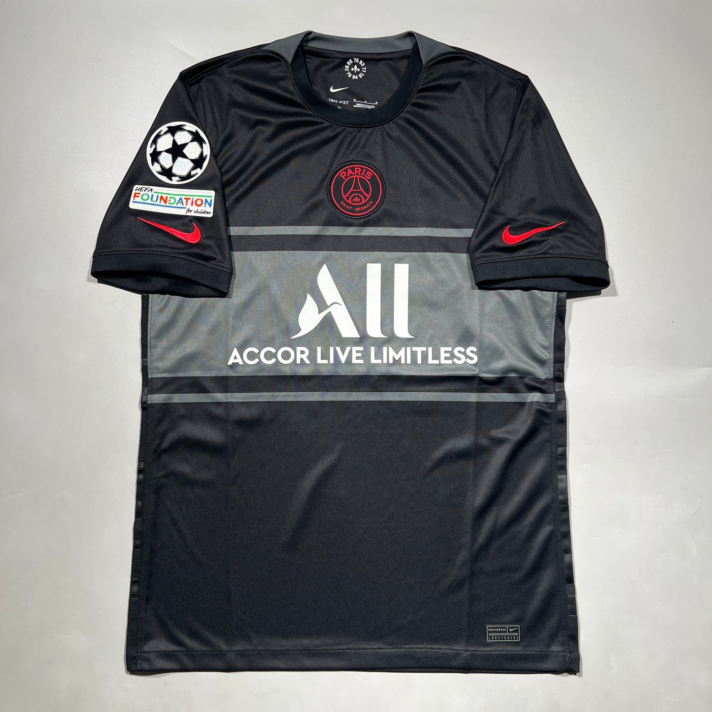 Official #30 Messi 21/22 Paris Saint-Germant (PSG) Home Stadium Shirt UCL Size M Nike DB5900-011