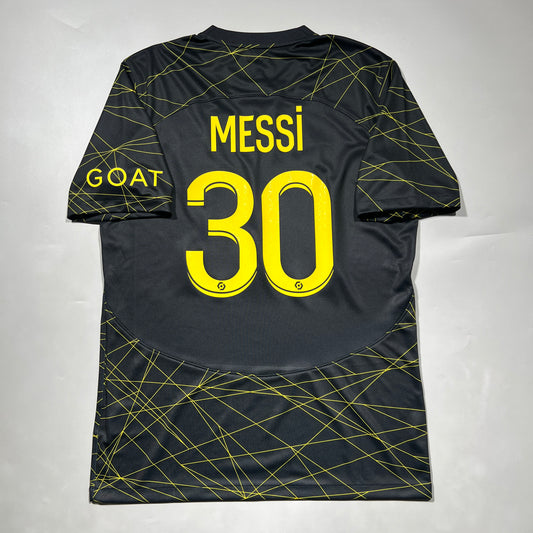 Official #30 Messi 22/23 Paris Saint-Germant (PSG) Fourth Stadium Shirt Ligue1 Size M Nike DR3969-011