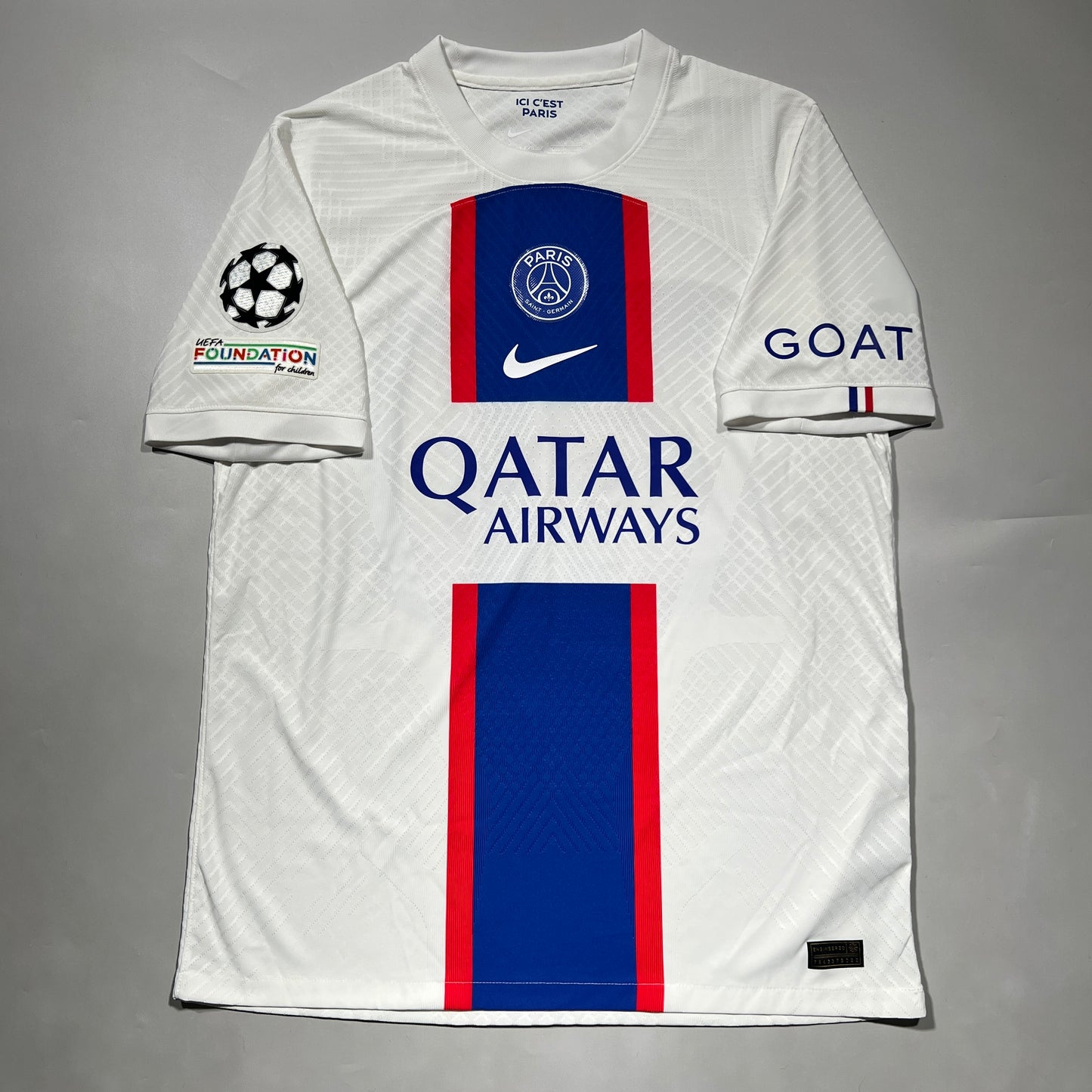 Official #30 Messi 22/23 Paris Saint-Germant (PSG) Third Authentic Shirt UCL Size L Nike DN2709-102
