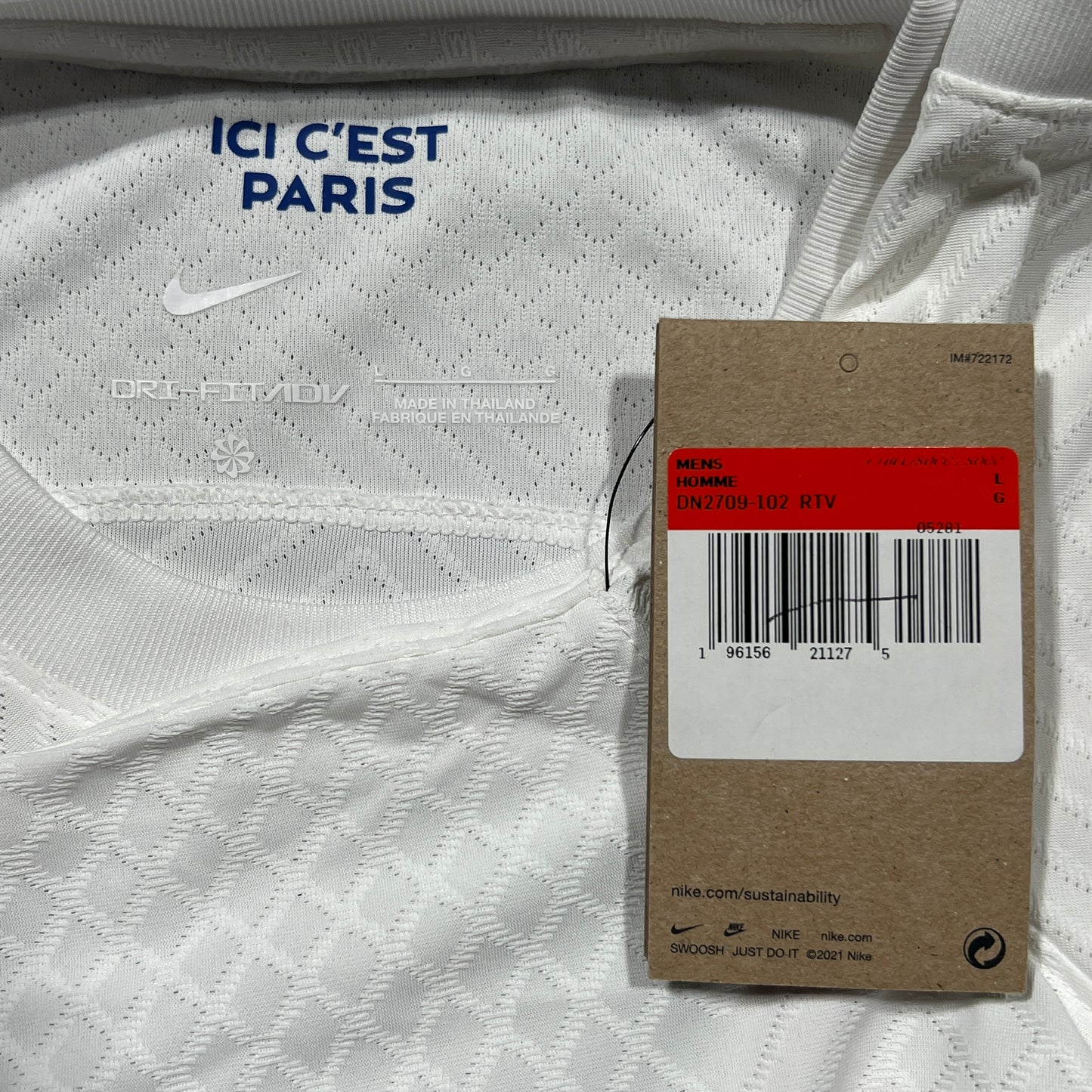 Official #30 Messi 22/23 Paris Saint-Germant (PSG) Third Authentic Shirt UCL Size L Nike DN2709-102