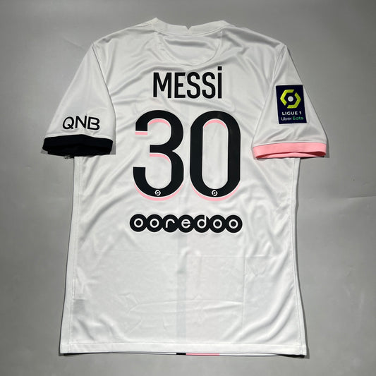 Official #30 Messi 21/22 Paris Saint-Germant (PSG) Away Stadium Shirt Ligue1 Size M Nike CV7902-101