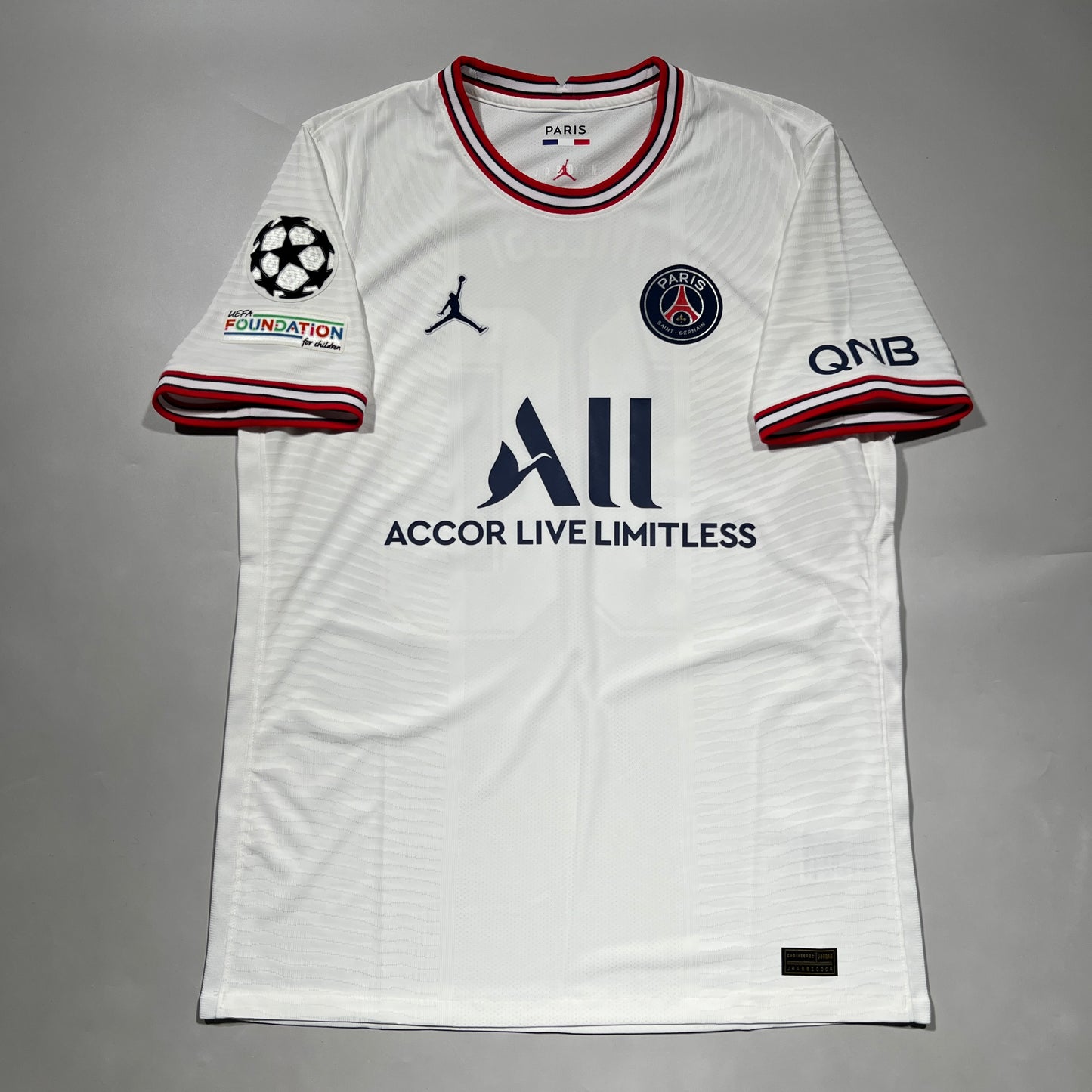 Official #30 Messi 21/22 Paris Saint-Germant (PSG) Fourth Authentic Shirt UCL Size L Nike DH7467-101