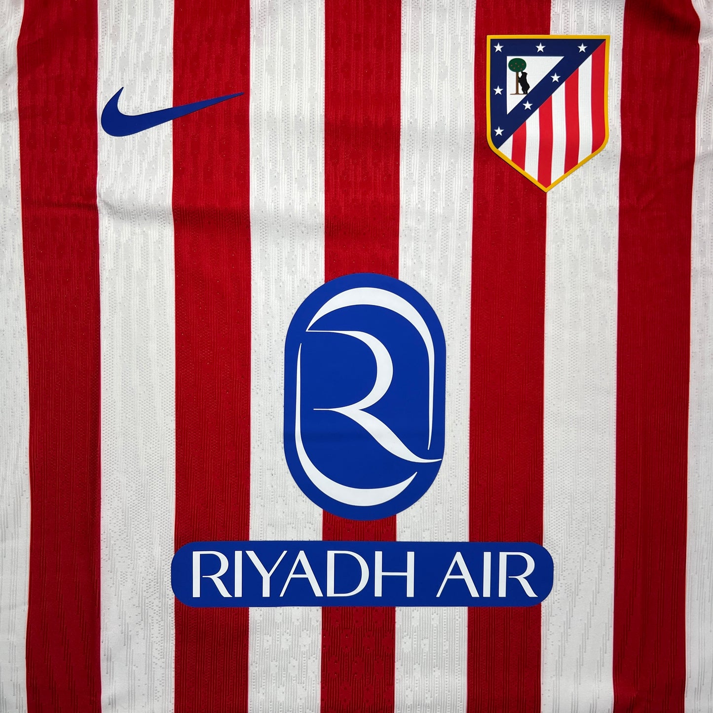 Official #8 Barrios 25/26 Atletico Madrid Home Authentic Shirt Club World Cup 25 USA Size L