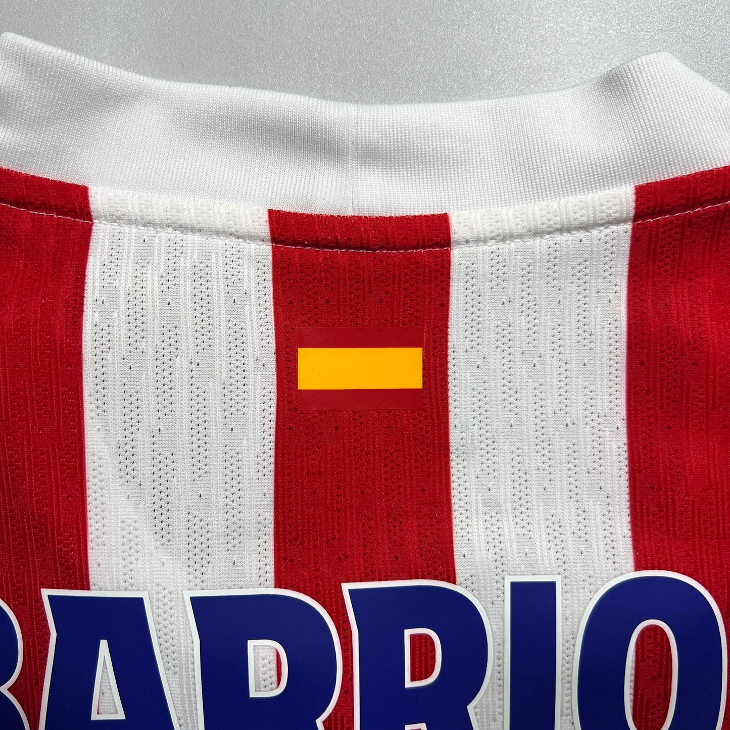 Official #8 Barrios 25/26 Atletico Madrid Home Authentic Shirt Club World Cup 25 USA Size L