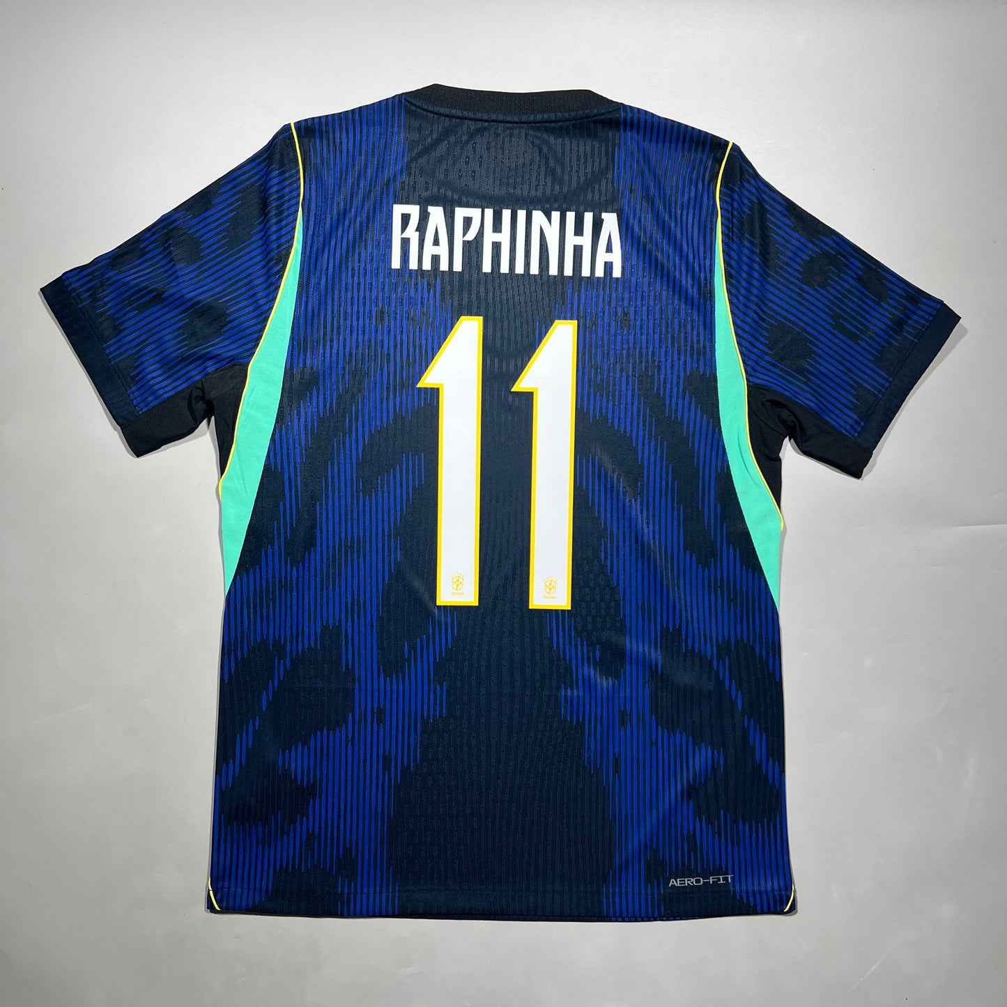 Official #11 Raphinha 2026 Brazil Away Authentic Shirt