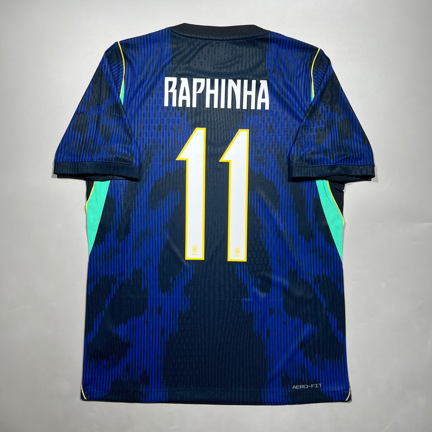 Official #11 Raphinha 2026 Brazil Away Authentic Shirt