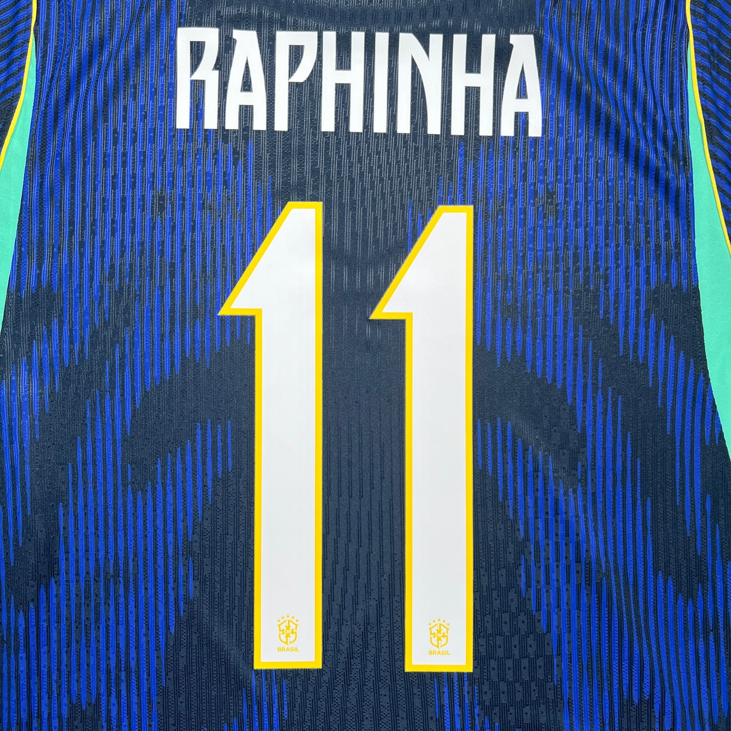 Official #11 Raphinha 2026 Brazil Away Authentic Shirt
