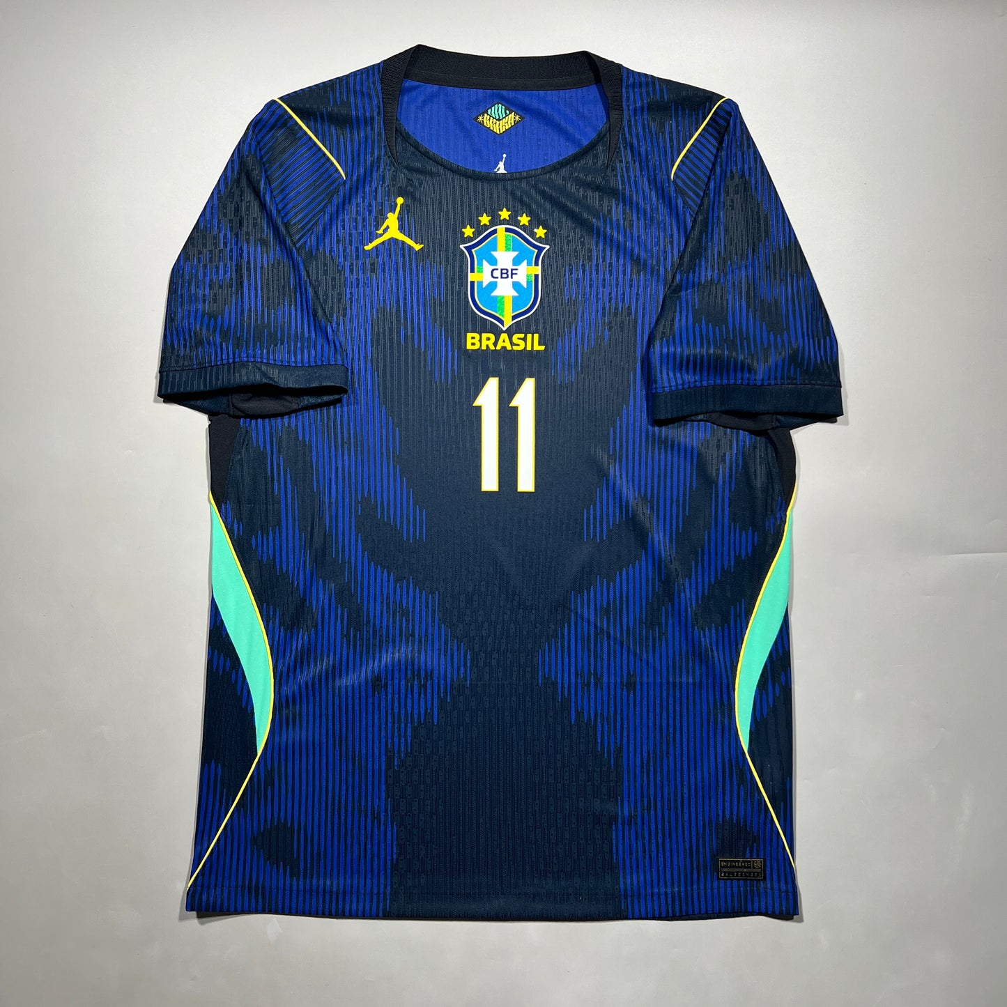 Official #11 Raphinha 2026 Brazil Away Authentic Shirt