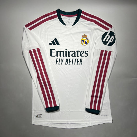 Official 26/27 Real Madrid Home Authentic Shirt Long Sleeve Adidas KC3943