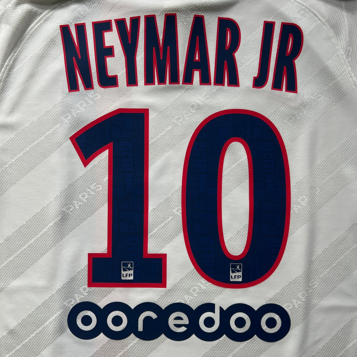 Official #10 Neymar JR 19/20 Paris Saint-Germain(PSG) 3rd Authentic Shirt Size M