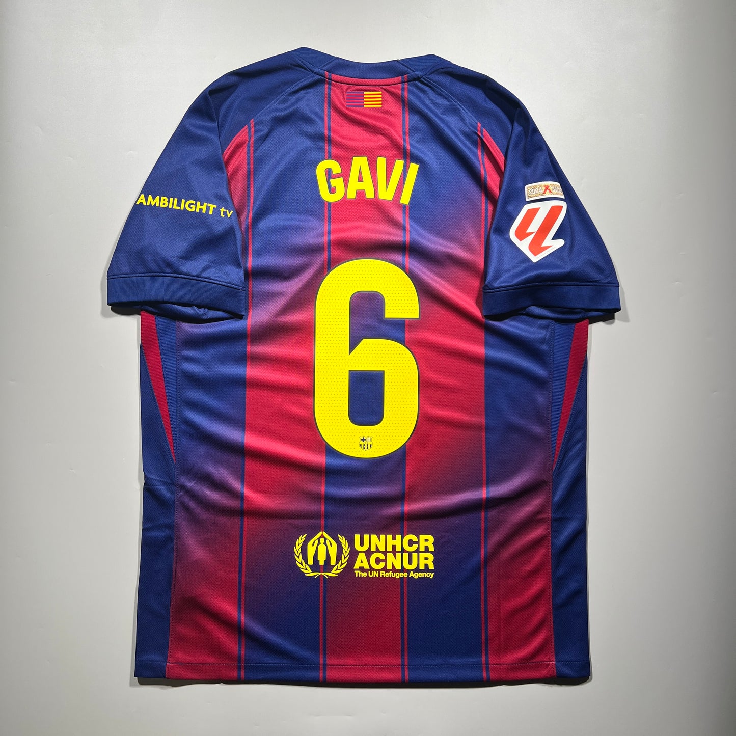 Official #6 Gavi 25/26 FC Barcelona Home Stadium Shirt Size L