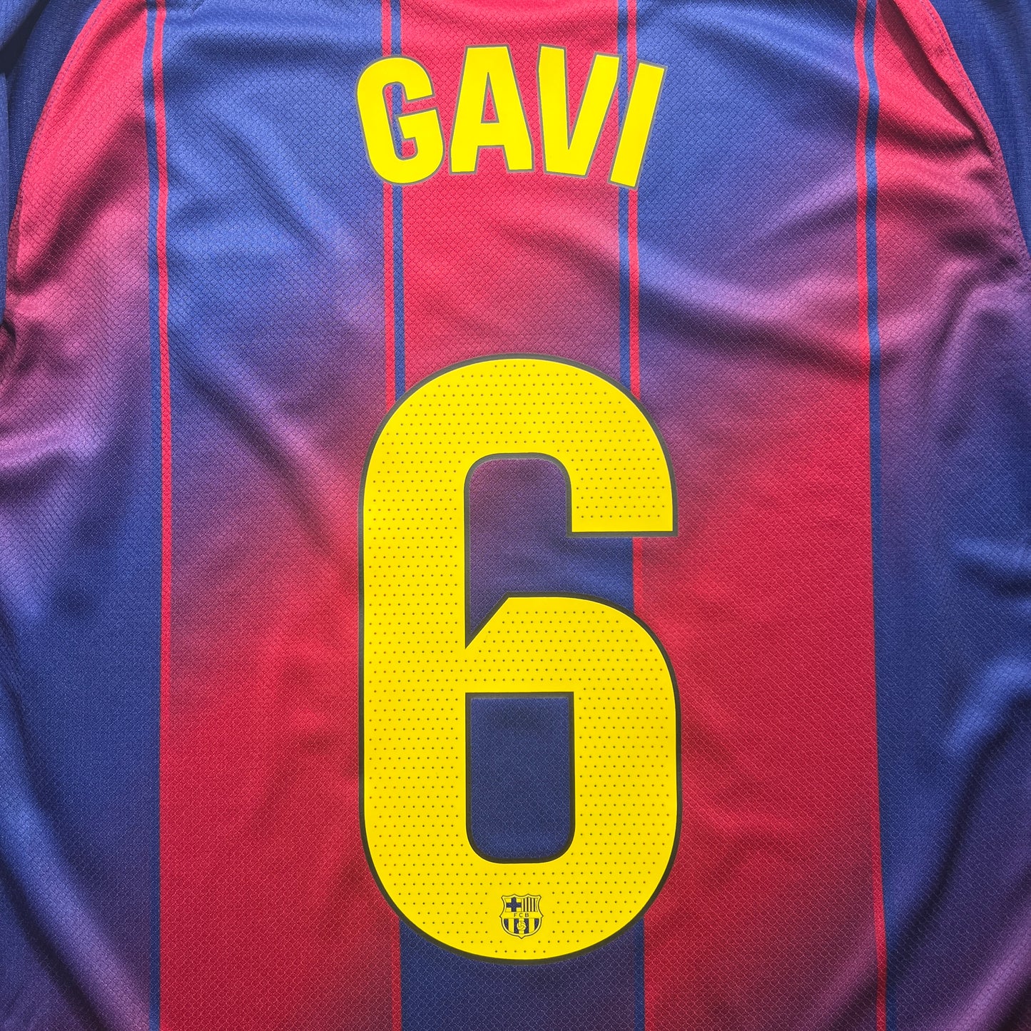 Official #6 Gavi 25/26 FC Barcelona Home Stadium Shirt Size L