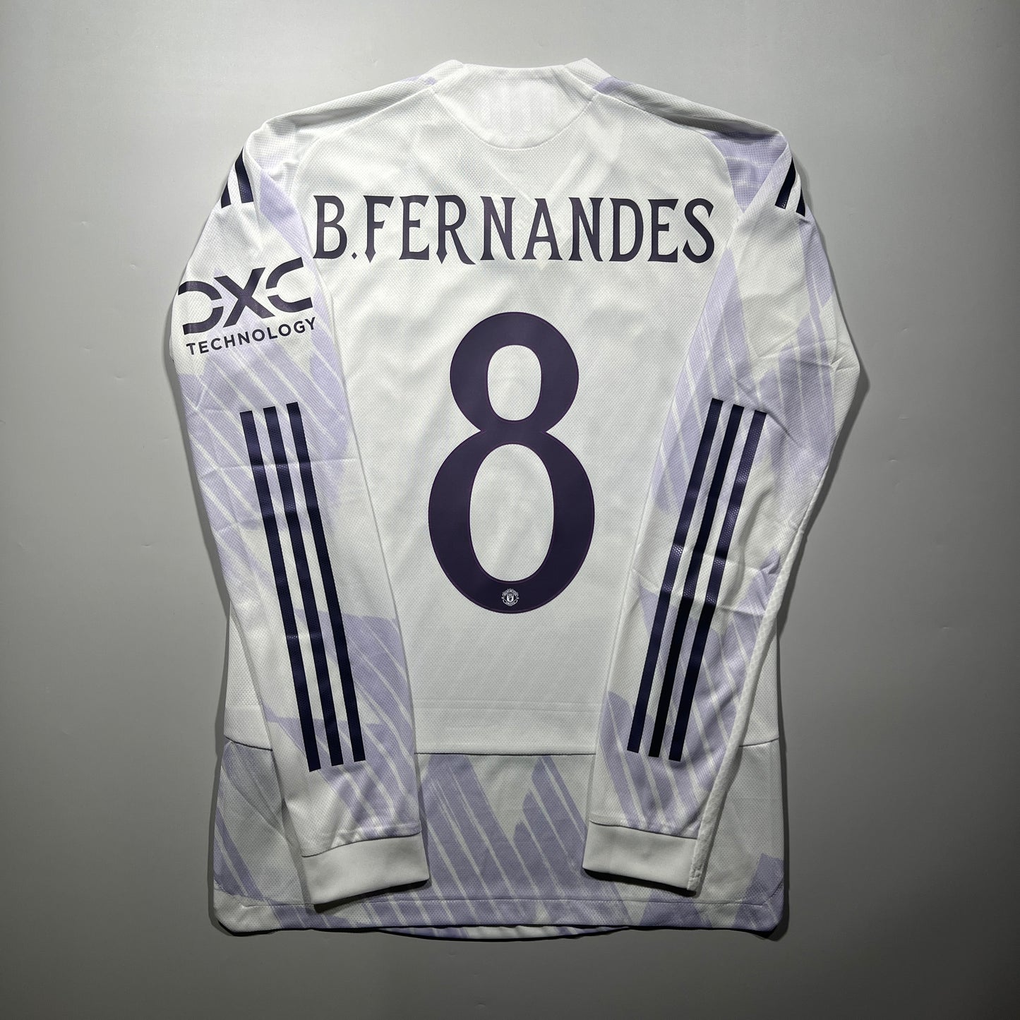 Official #8 B.Fernandes 25/26 Manchester United Away Authentic Shirt Long Sleeve