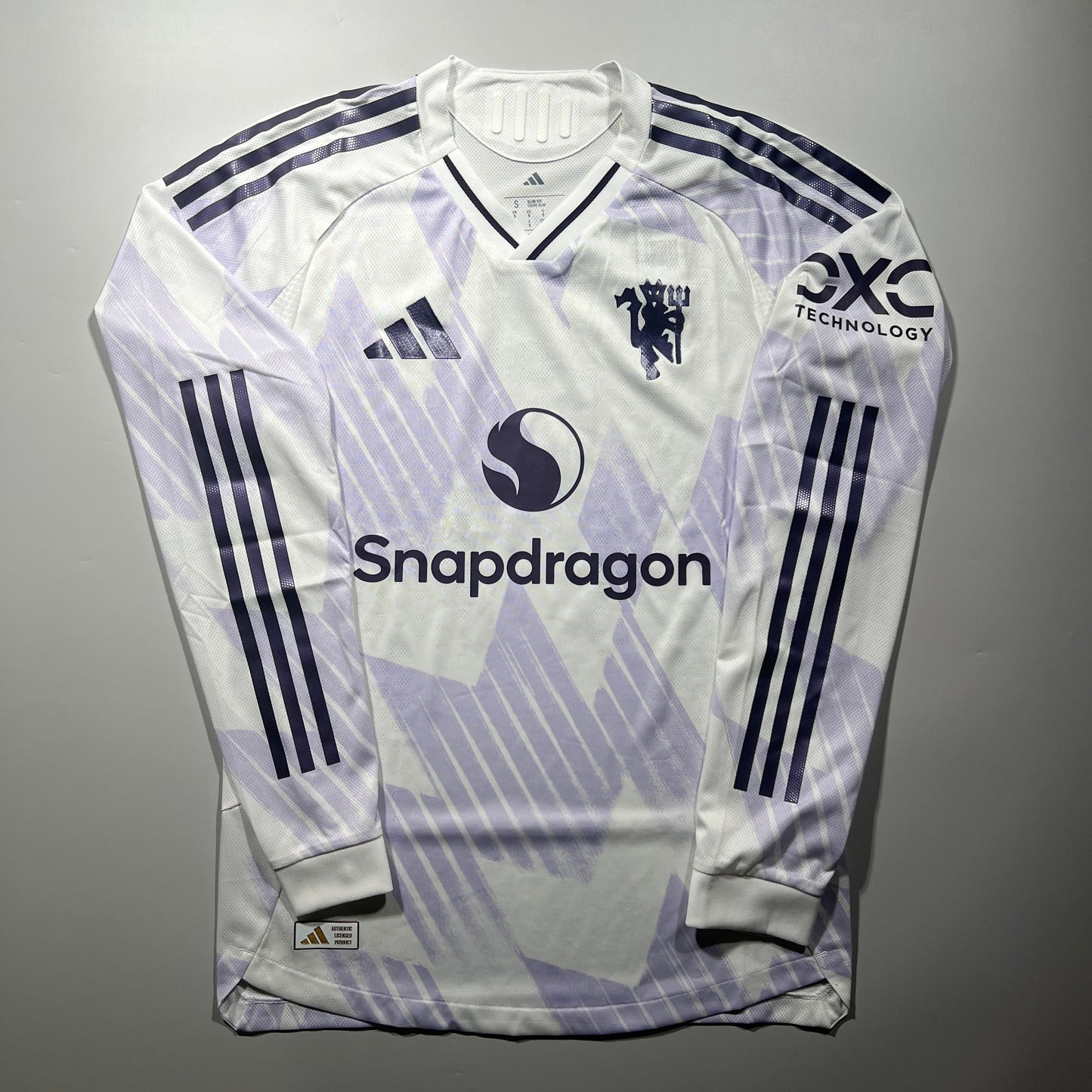 Official #8 B.Fernandes 25/26 Manchester United Away Authentic Shirt Long Sleeve