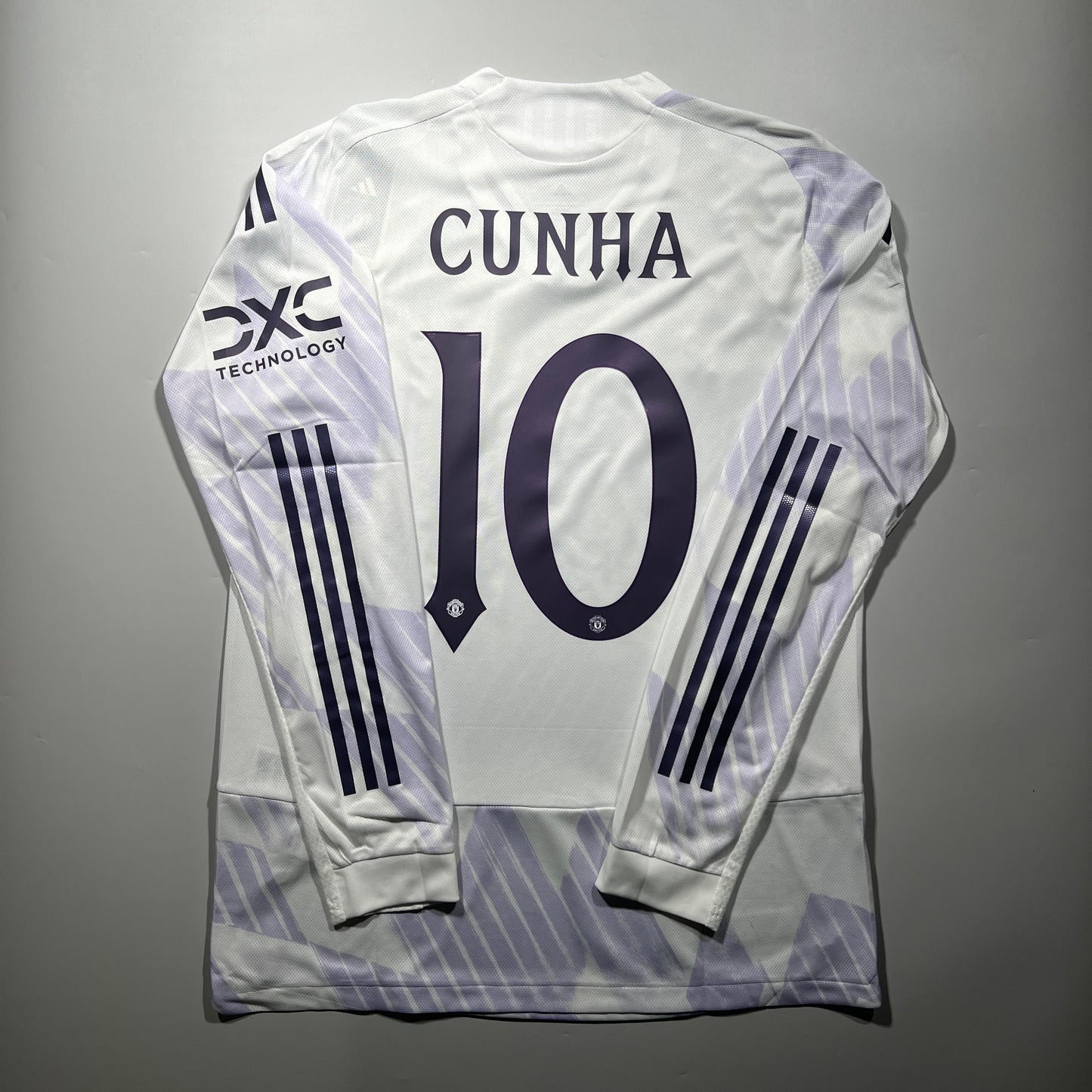 Official #10 Cunha 25/26 Manchester United Away Authentic Shirt Long Sleeve Size L(JP:2XL)
