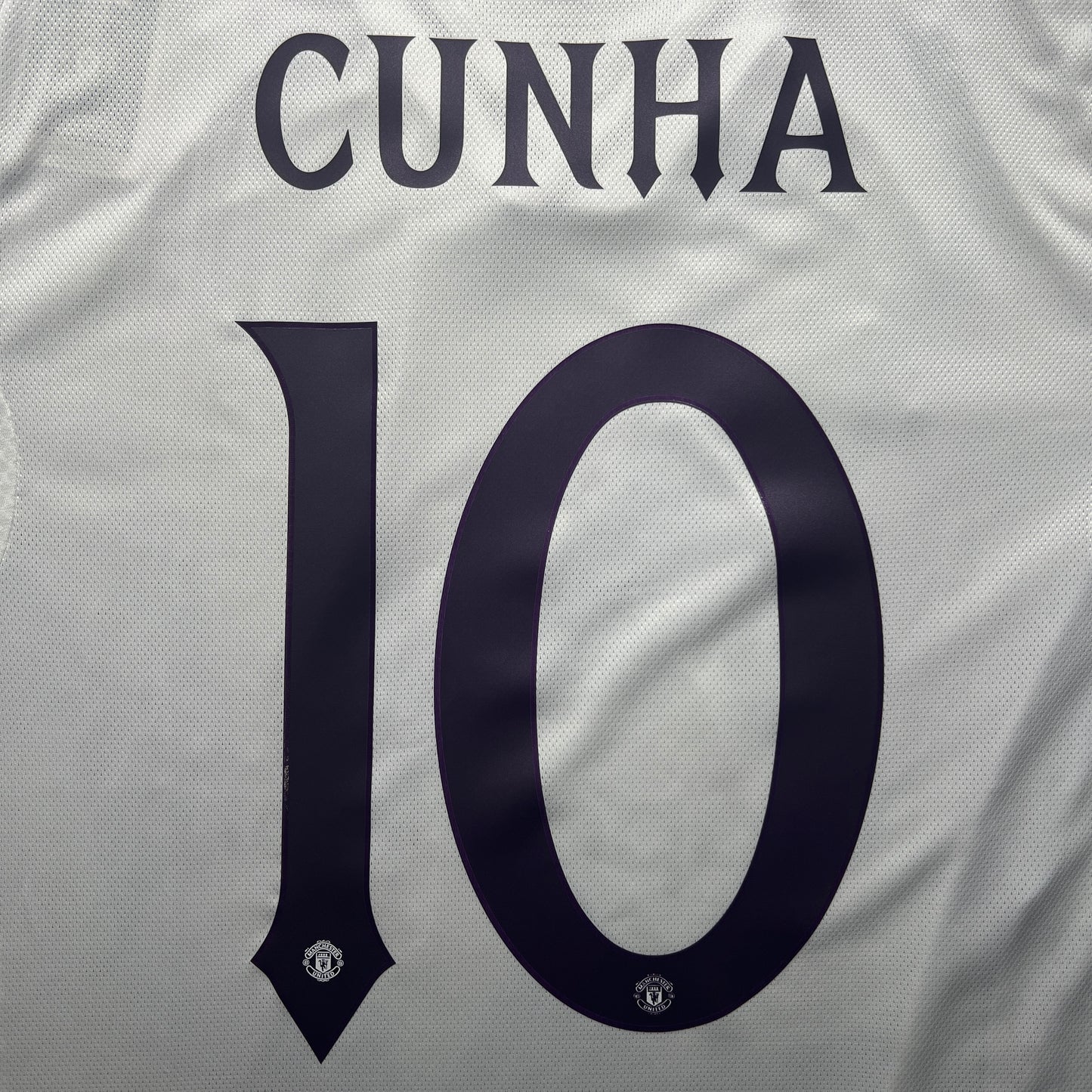 Official #10 Cunha 25/26 Manchester United Away Authentic Shirt Long Sleeve Size L(JP:2XL)