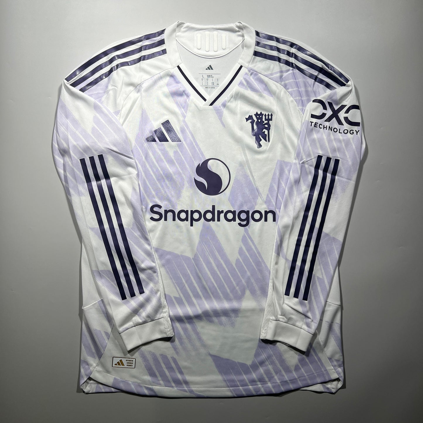 Official #10 Cunha 25/26 Manchester United Away Authentic Shirt Long Sleeve Size L(JP:2XL)