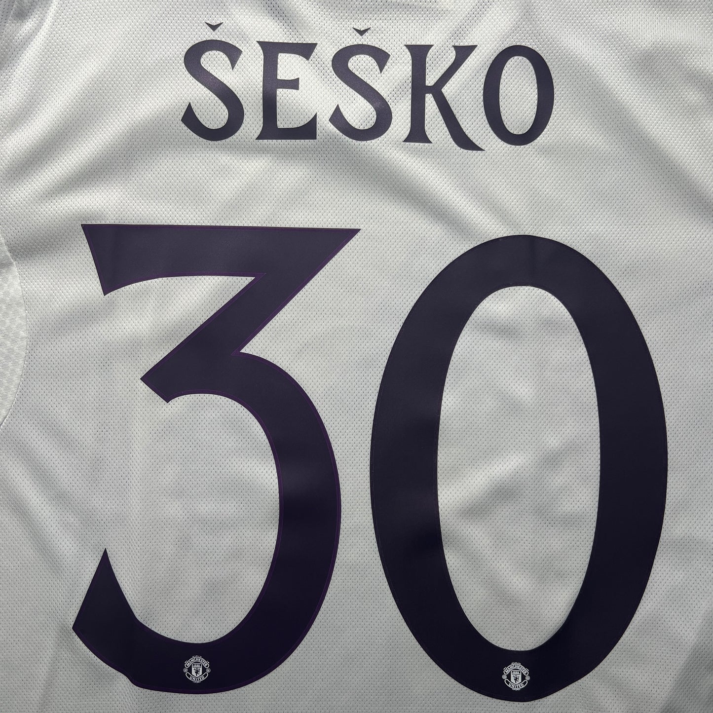 Official #30 Sesko 25/26 Manchester United Away Authentic Shirt Long Sleeve Size L(JP:2XL)