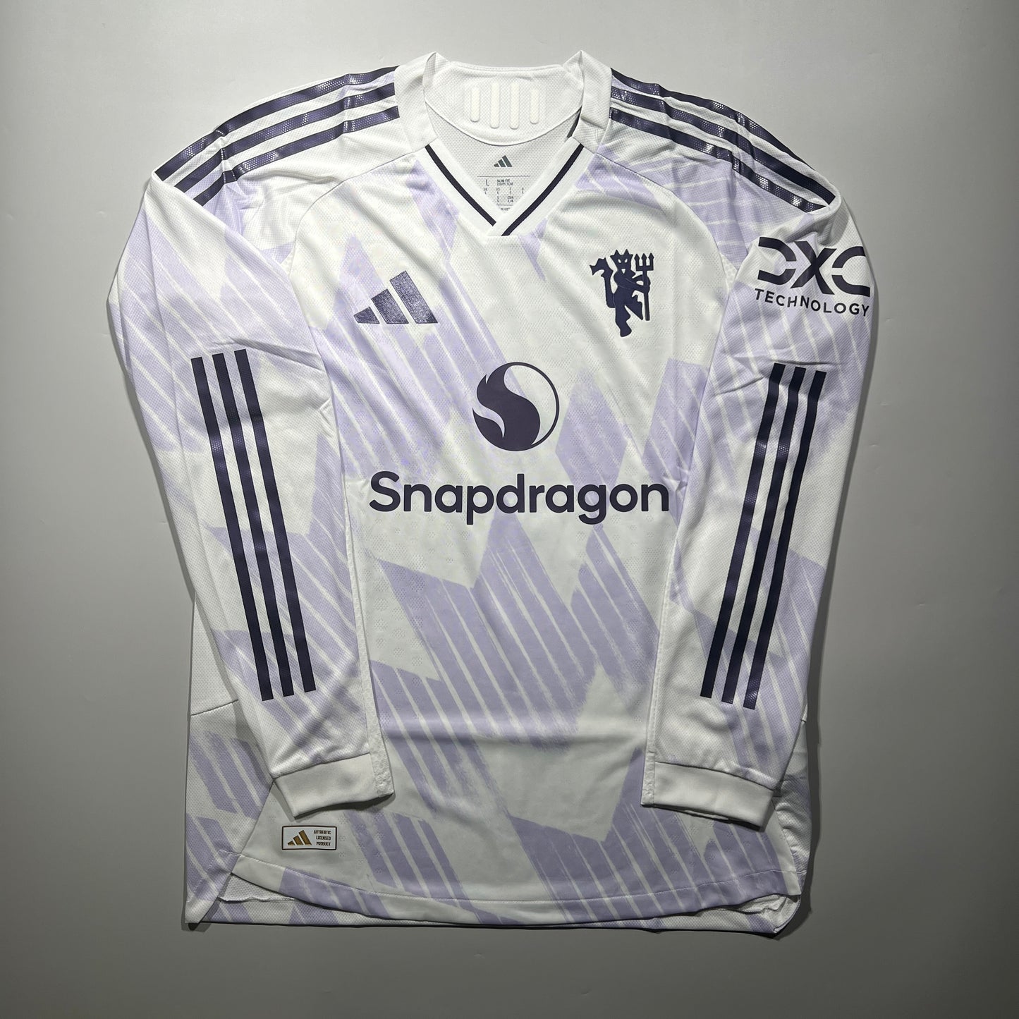 Official #30 Sesko 25/26 Manchester United Away Authentic Shirt Long Sleeve Size L(JP:2XL)