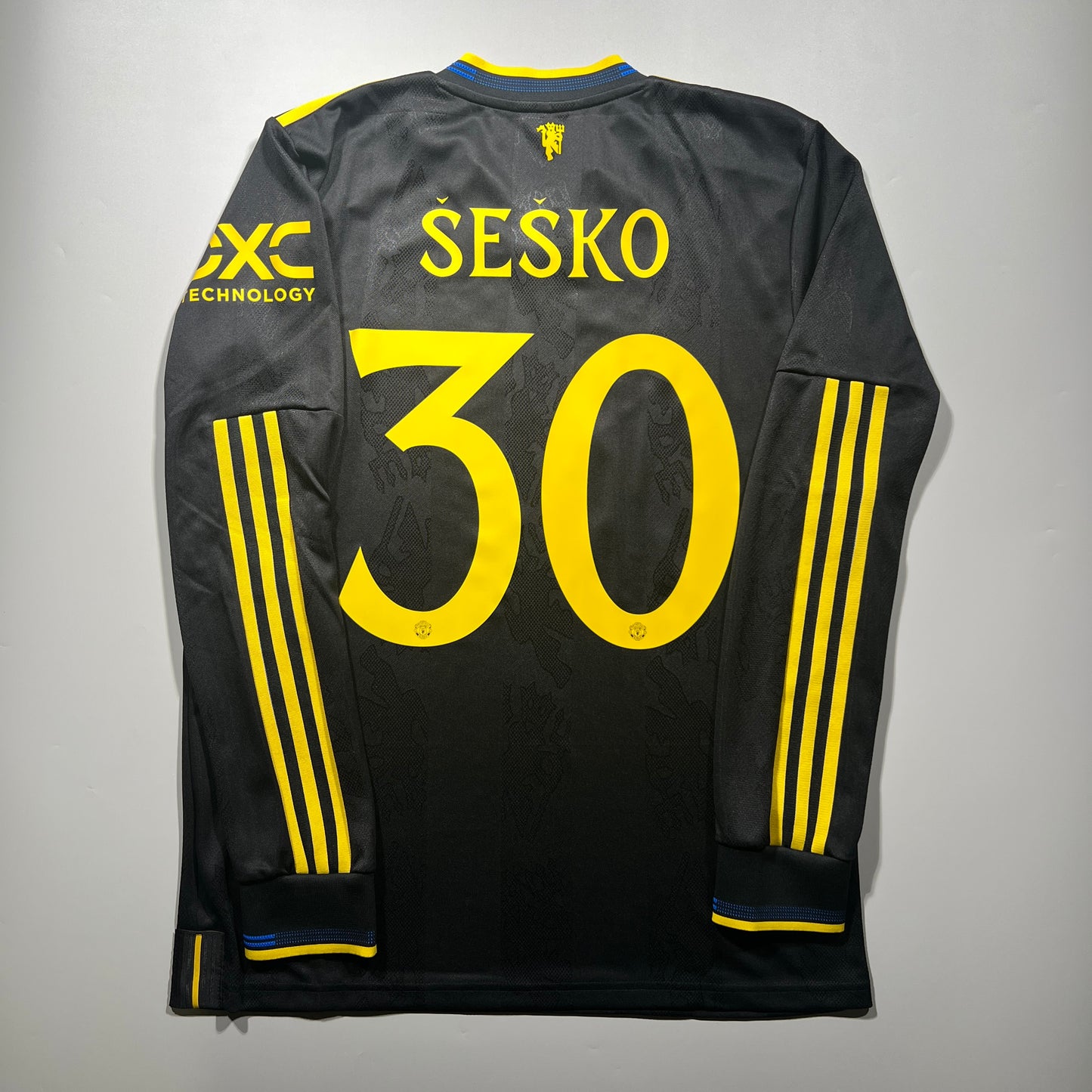 Official #30 Sesko 25/26 Manchester United 3rd Authentic Shirt Long Sleeve Size L(JP:2XL)