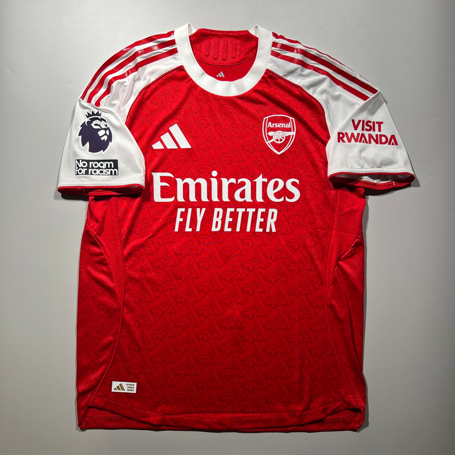 Official #56 Dowman 25/26 Arsenal Home Authentic Shirt EU Edition
