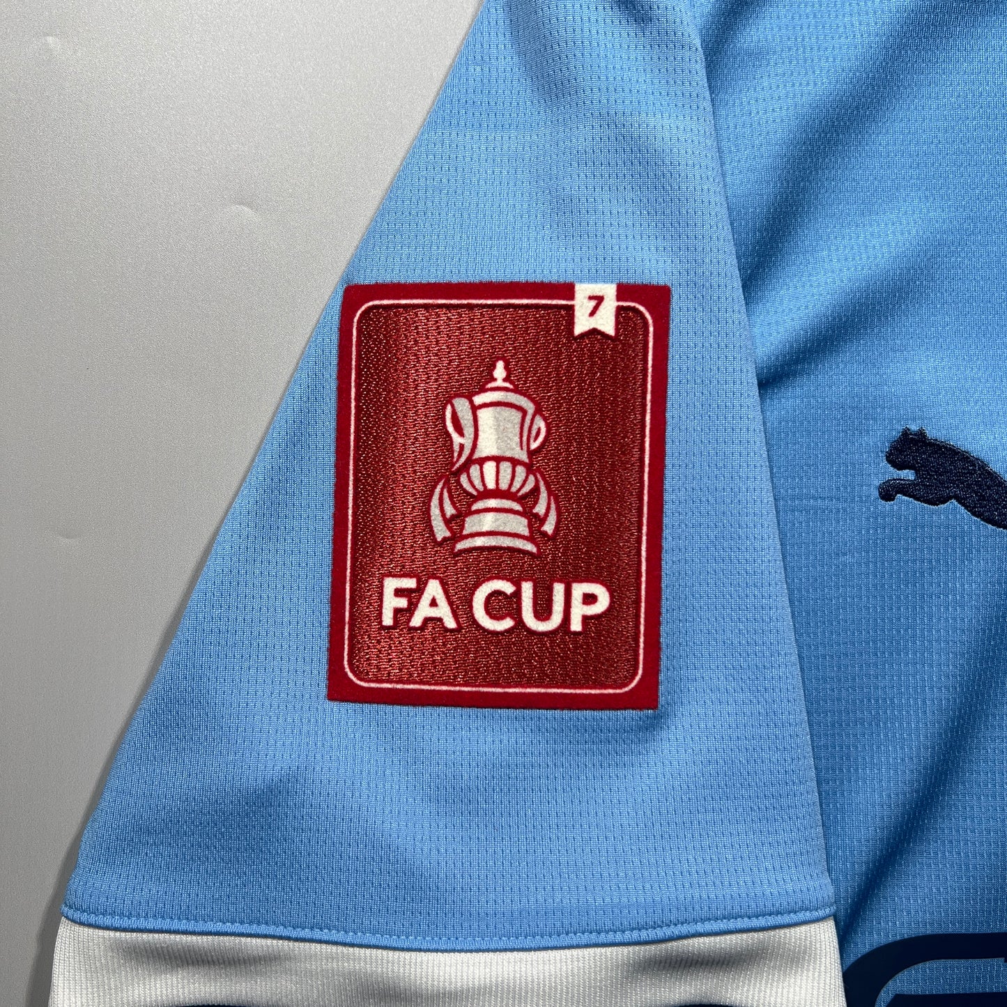 Official #9 Haaland 25/26 Manchester City Home Stadium Shirt FA Cup Size M