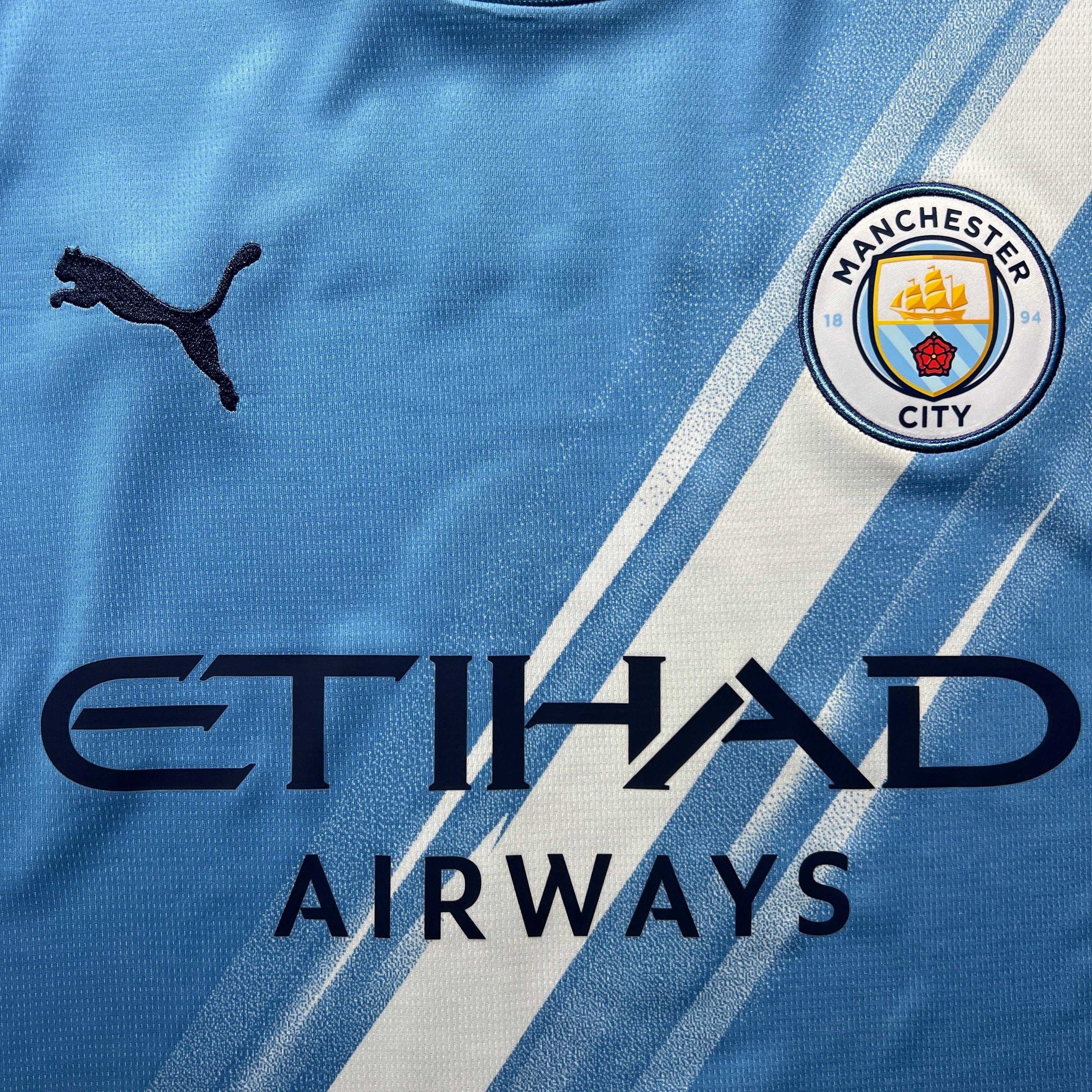 Official #9 Haaland 25/26 Manchester City Home Stadium Shirt FA