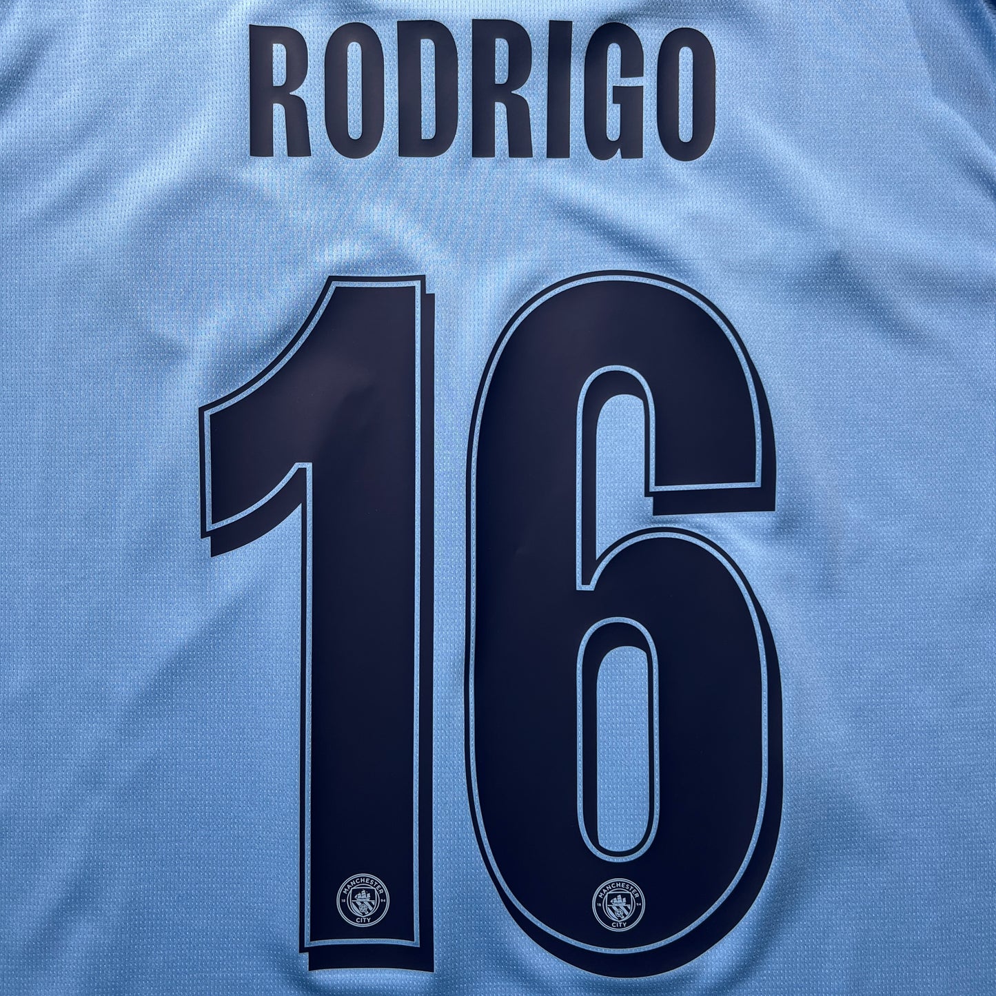 Official #16 Rodrigo 25/26 Manchester City Home Stadium Shirt FA Cup Size L