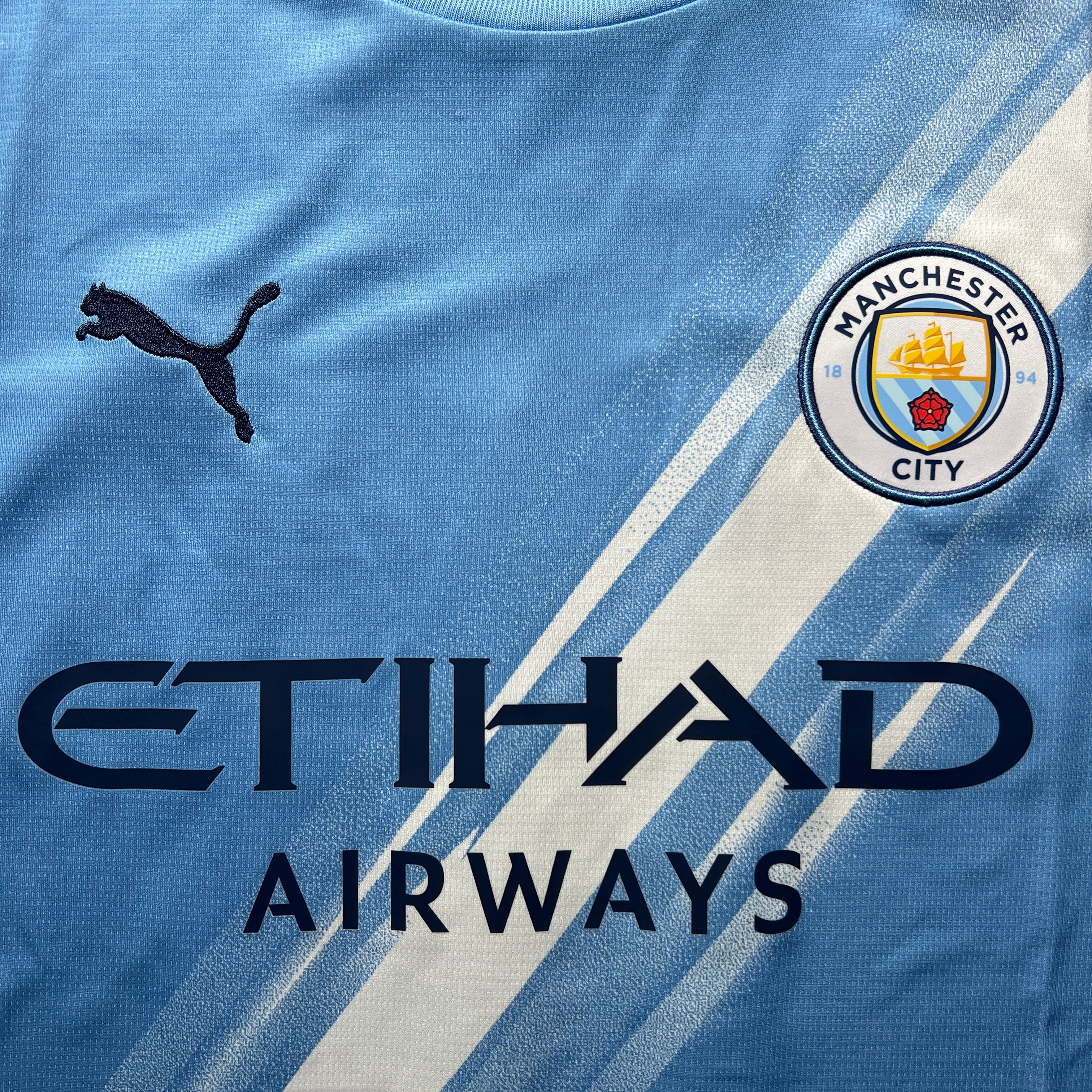 Official #16 Rodrigo 25/26 Manchester City Home Stadium Shirt FA