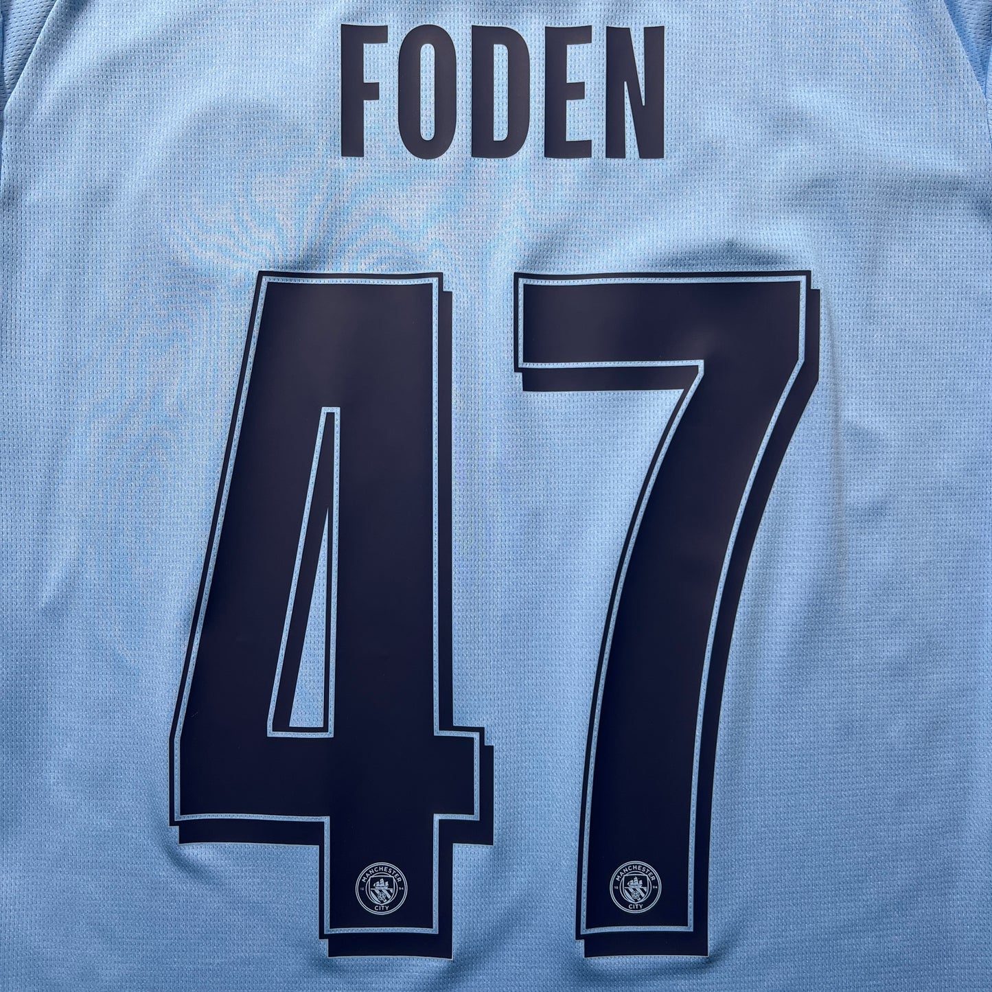 Official #47 Foden 25/26 Manchester City Home Stadium Shirt Champions League Size M