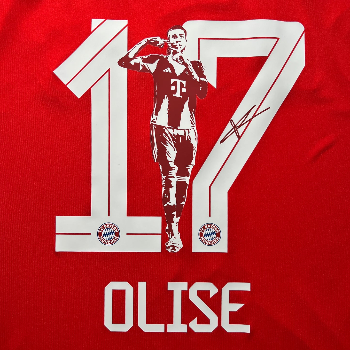 Official #17 Olise 25/26 FC Bayern Munchen Home Stadium Shirt Special Edition Size L(JP:2XL)