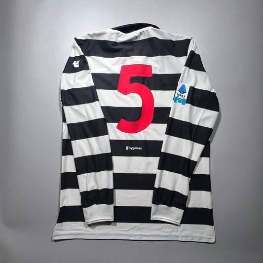 Official #5 Locatelli 25/26 Juventus 4th Authentic Long Sleeve Shirt Size JP 2XL