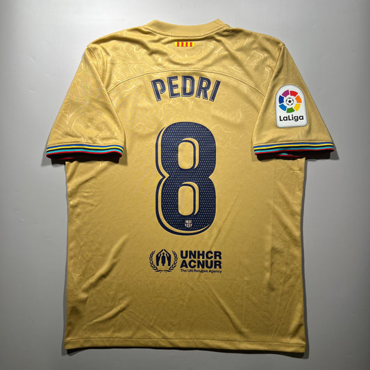 Official #8 Pedri 22/23 FC Barcelona Away Stadium Shirt