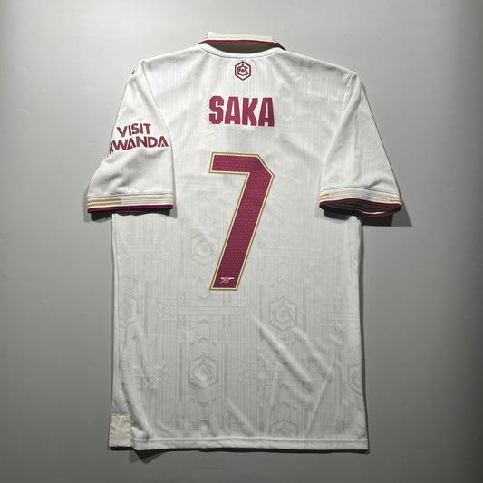 Official #7 Saka 25/26 Arsenal 3rd Authentic Shirt EU Edition Size S (JP:M)