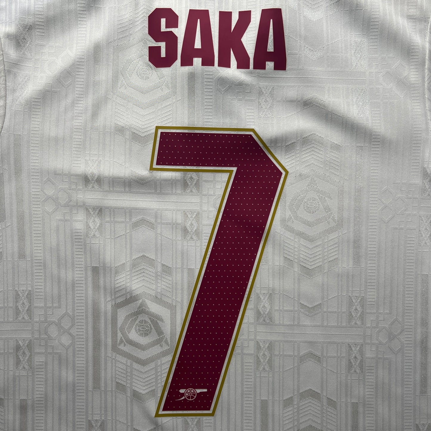 Official #7 Saka 25/26 Arsenal 3rd Authentic Shirt EU Edition Size S (JP:M)