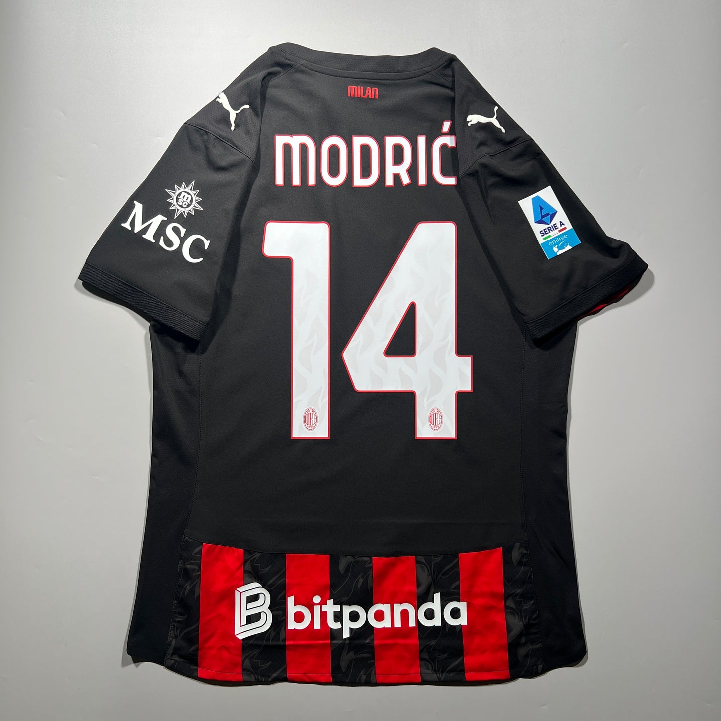 Official #14 Modric 25/26 AC Milan Home Authentic Shirt