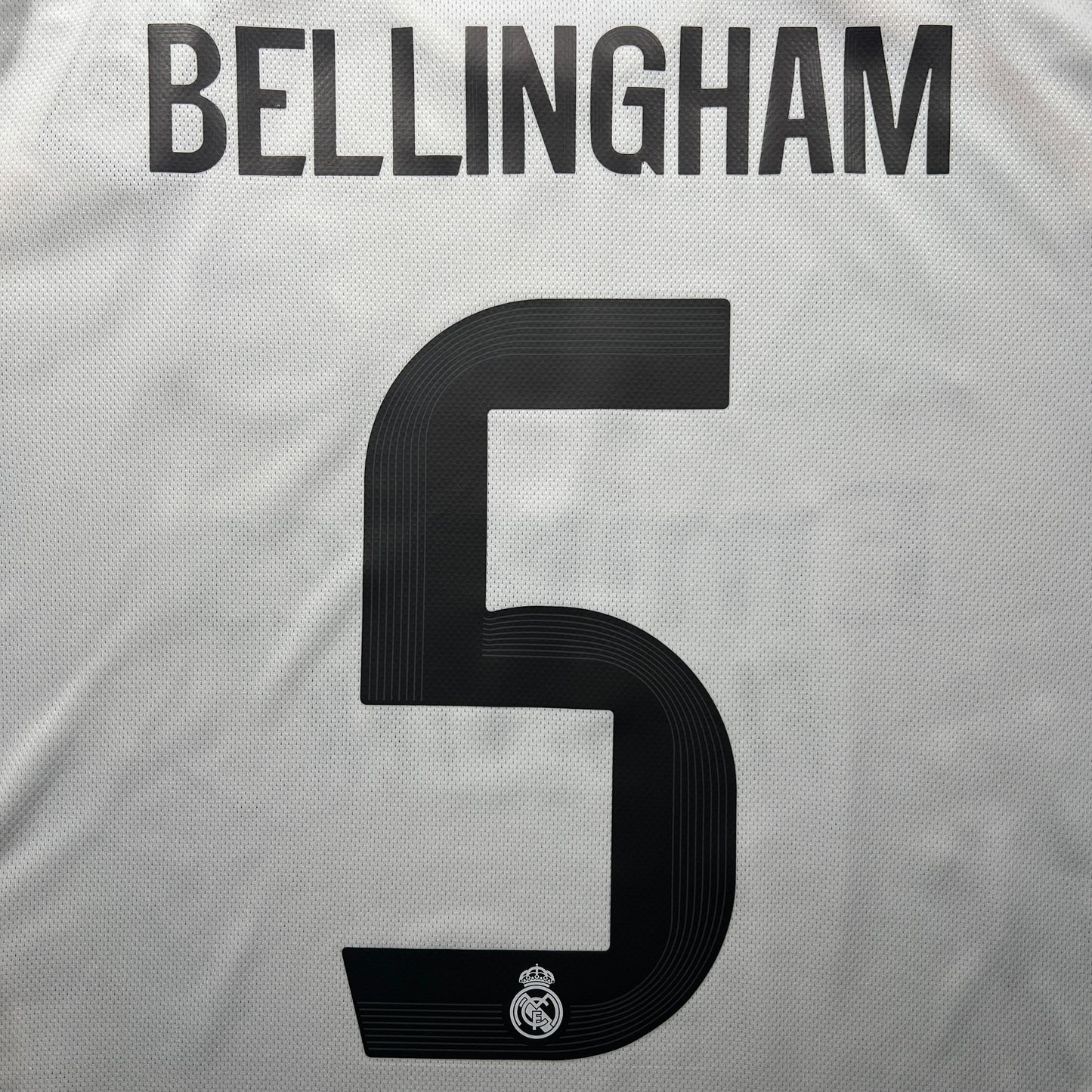 Official #5 Bellingham 25/26 Real Madrid Home Authentic Long Sleeve Shirt EU Edition UCL Size L (JP:2XL)