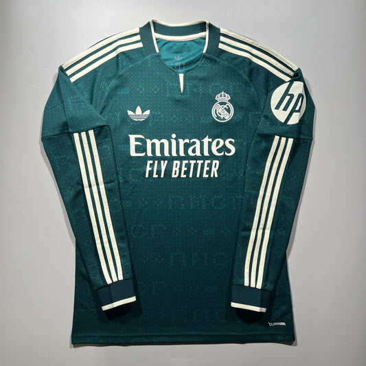 Official 26/27 Real Madrid Away Stadium Shirt Long Sleeve Adidas KC3970